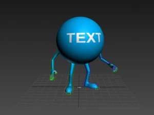 rigged ball man 3D Model