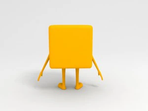 uomo della scatola truccato Modello 3D