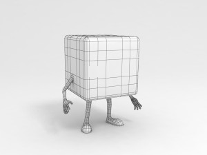 rigged box man 3D Model