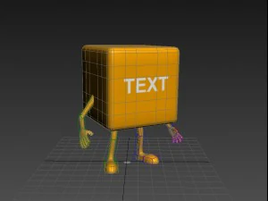 uomo della scatola truccato Modello 3D