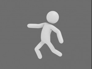 rigged simple stick man Modelo 3D