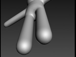 rigged simple stick man Modelo 3D