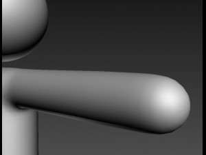 rigged simple stick man Modelo 3D