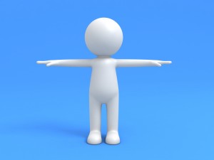 rigged stick man 3D मॉडल