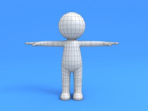 rigged stick man 3D मॉडल