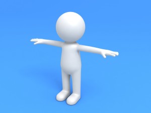 rigged stick man 3D मॉडल