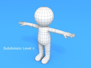 rigged stick man 3D मॉडल