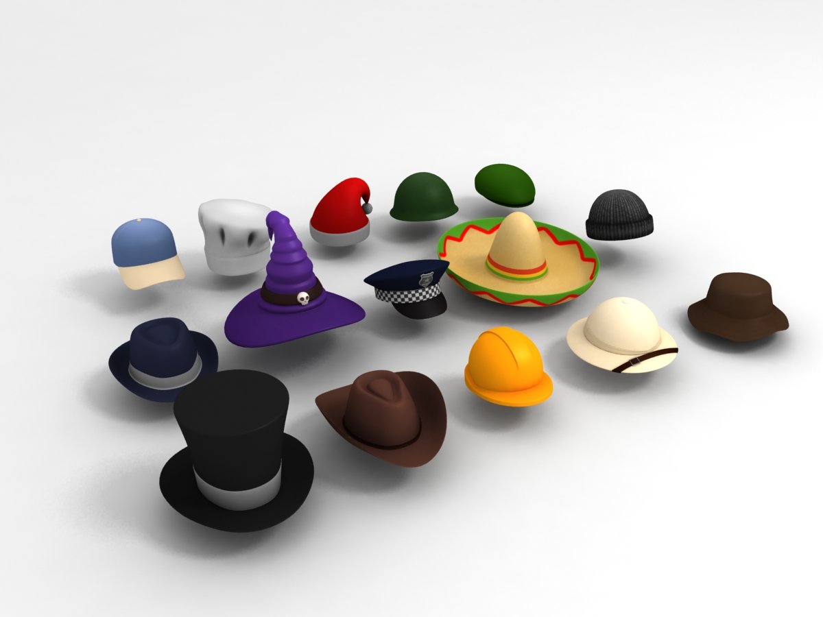Hats pack. 3д модель шляпы. 2d hat Pack. Hat Packing Dual Lip.