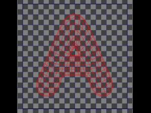 만화 글꼴 3D 모델