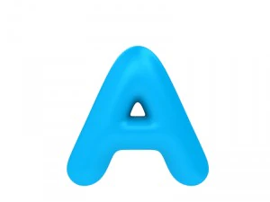 만화 글꼴 3D 모델