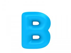 만화 글꼴 3D 모델