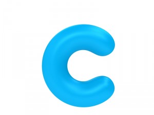 cartoon font Modello 3D