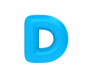 만화 글꼴 3D 모델