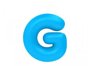 만화 글꼴 3D 모델