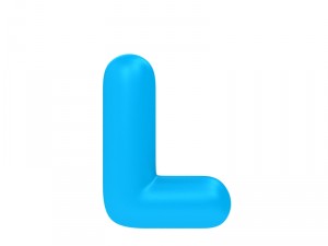 cartoon font Modello 3D