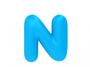 만화 글꼴 3D 모델