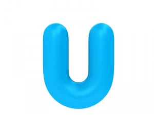 만화 글꼴 3D 모델