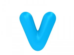 만화 글꼴 3D 모델