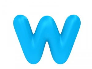 만화 글꼴 3D 모델