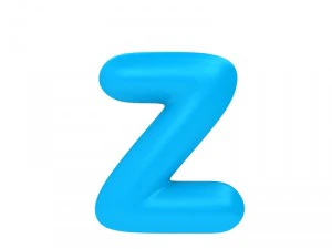 만화 글꼴 3D 모델