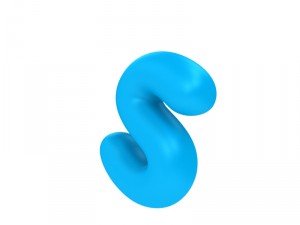 cartoon font Modello 3D