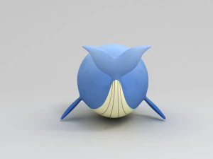 cartoon whale 3D Model