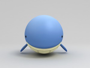 cartoon whale 3D-Modell