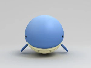 cartoon whale 3D Model