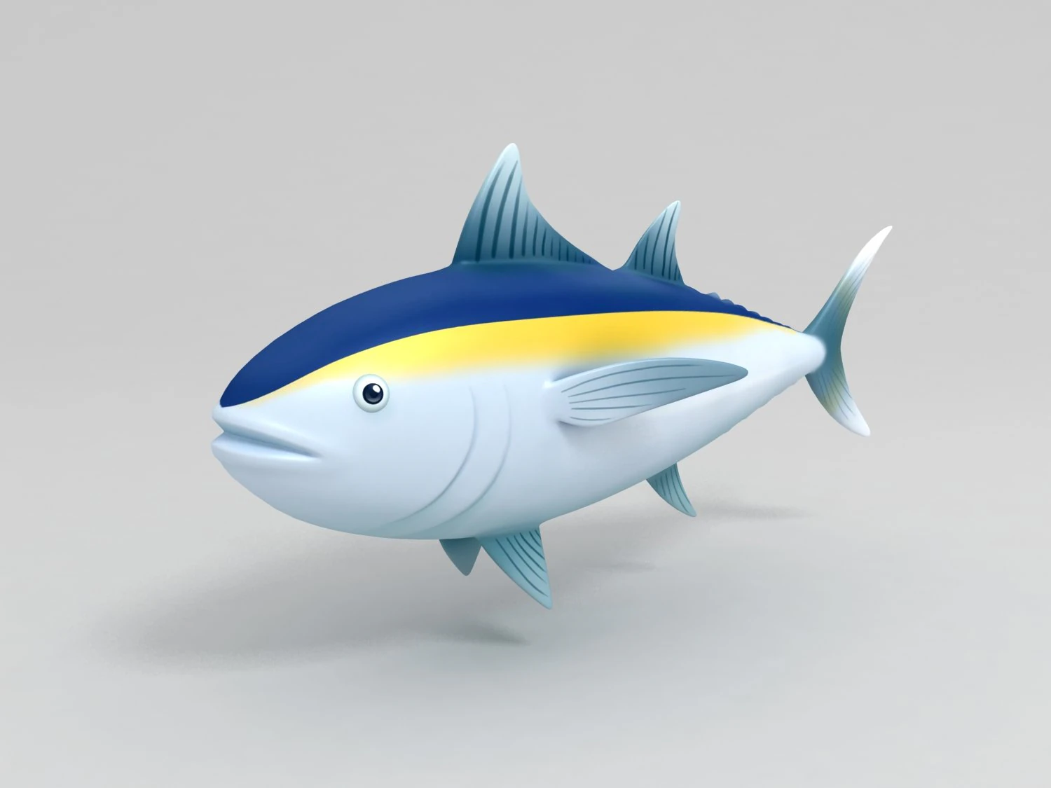 टूना 3D मॉडल .c4d .max .obj .3ds .fbx .stl .blend 