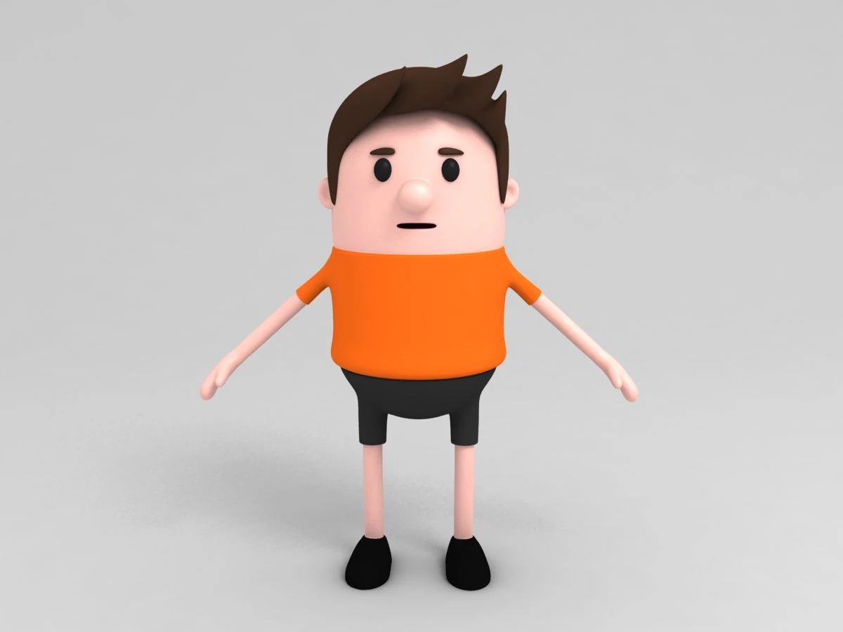 son character 3D Model .c4d .max .obj .3ds .fbx .stl .blend