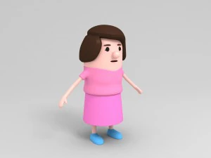 mom character 3D Model
