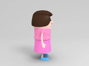 mom character 3D Model