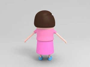 mom character 3D Model