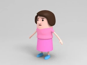 mom character 3D Model