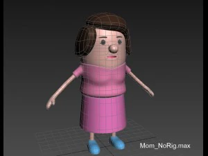 mom character 3D Model