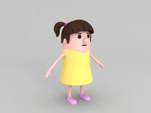 daughter character 3D Model
