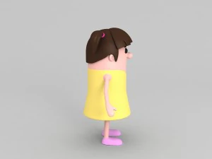 daughter character 3D Model