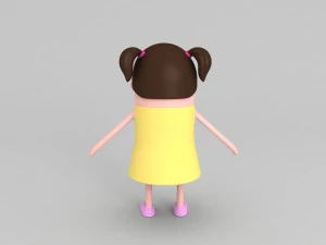 daughter character 3D Model