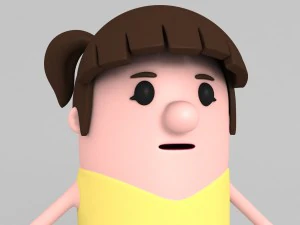 daughter character 3D Model