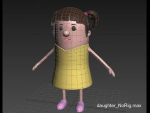 daughter character 3D Model