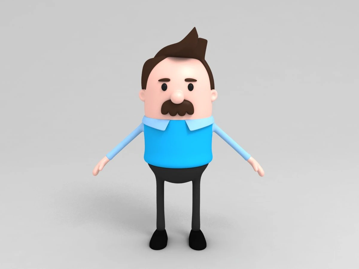3d dad character model 3D Model .c4d .max .obj .3ds .fbx .stl .blend 
