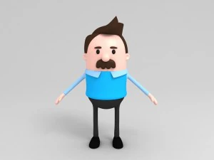 modelo de personaje de pap&aacute; 3d Modelo 3D