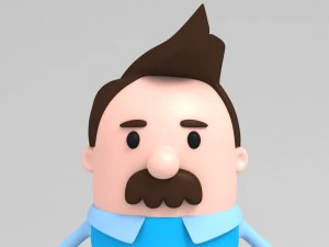 3d dad character model 3D Model