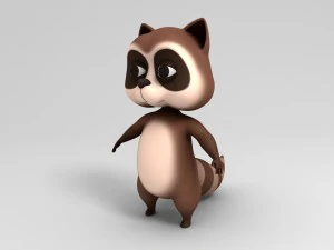 rakun Model 3D