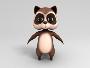raccoon Modelo 3D
