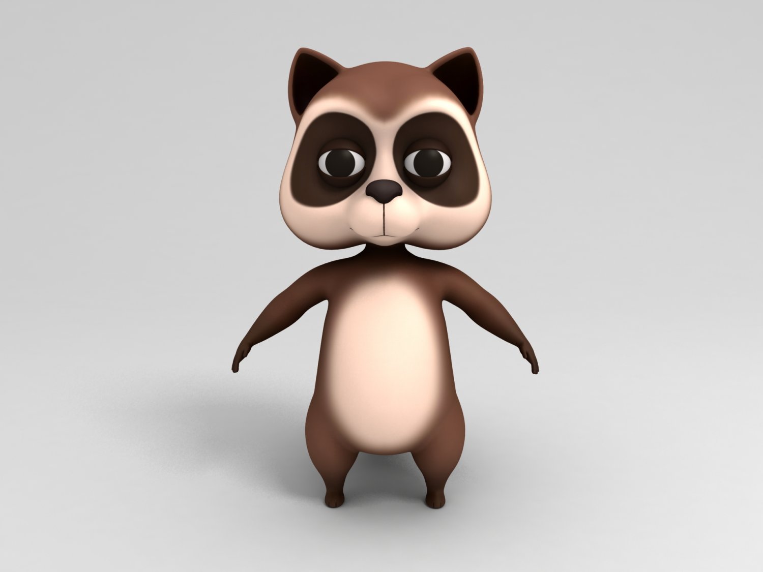 Raccoon 3D Print Model