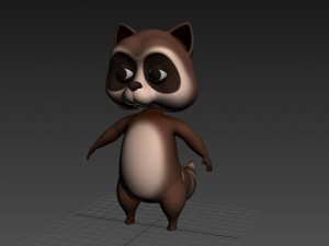 raccoon Modelo 3D