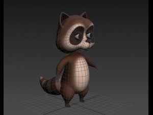 raccoon Modelo 3D
