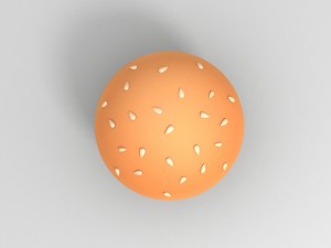 cartoon burger 3Dモデル