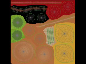 hamburger de dessin anim&eacute; Modèle 3D